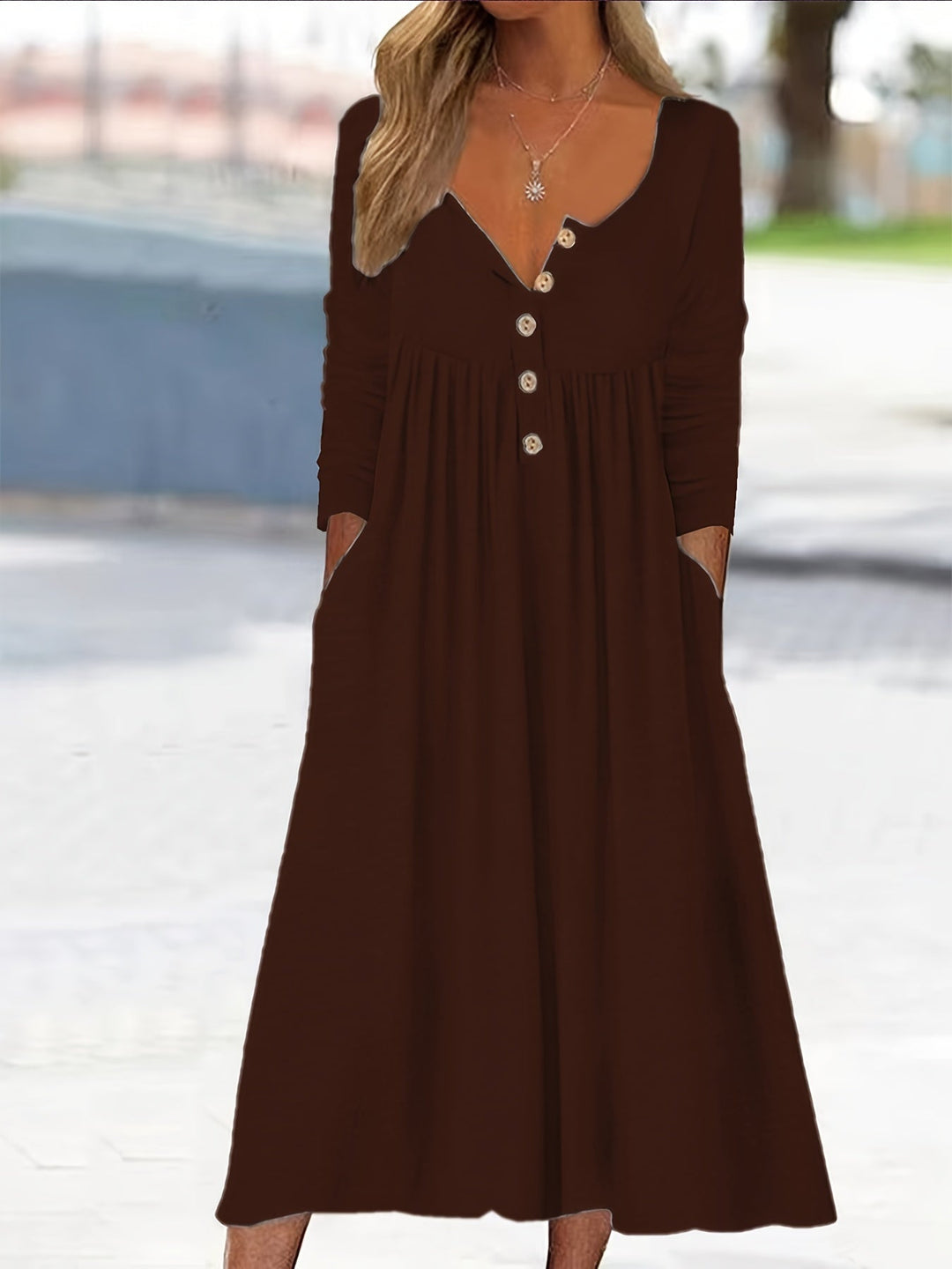 Caoimhe | Button-Front Midi Dress