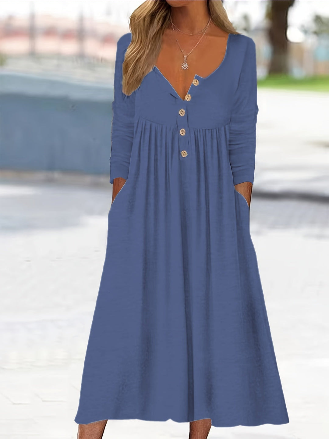 Caoimhe | Button-Front Midi Dress