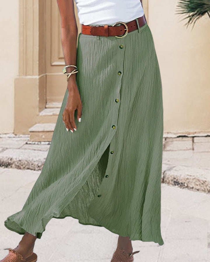 Attracta | Fluid Button-Front Skirt