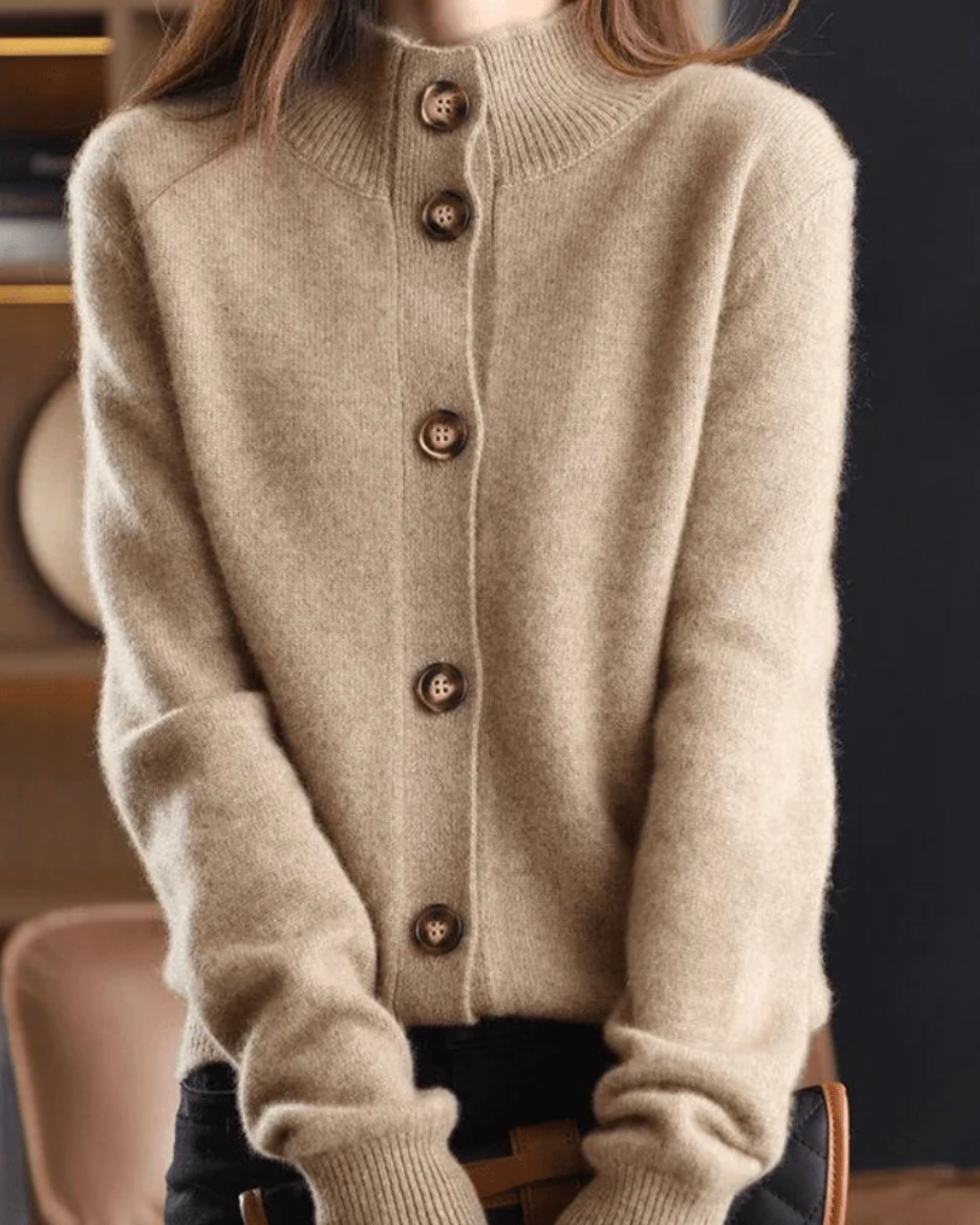Saoirse | Retro-Style Cashmere Cardigan