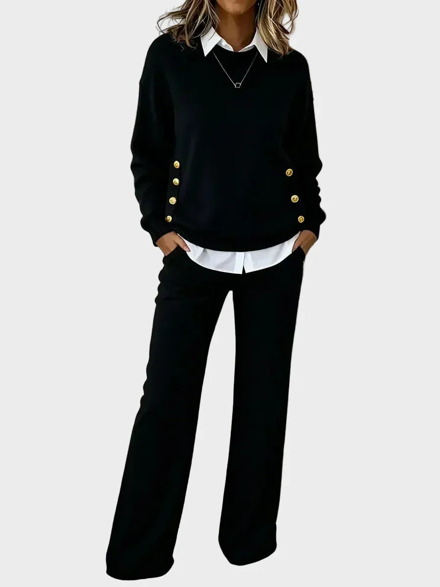 Grella | Elegant Sweater Set with Buttons