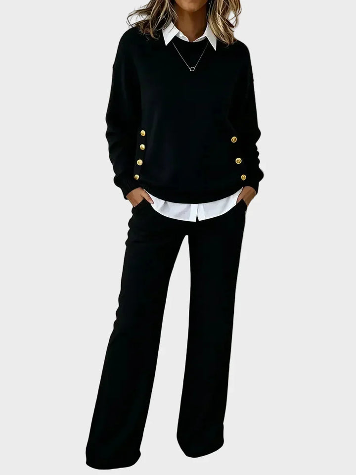 Grella | Elegant Sweater Set with Buttons