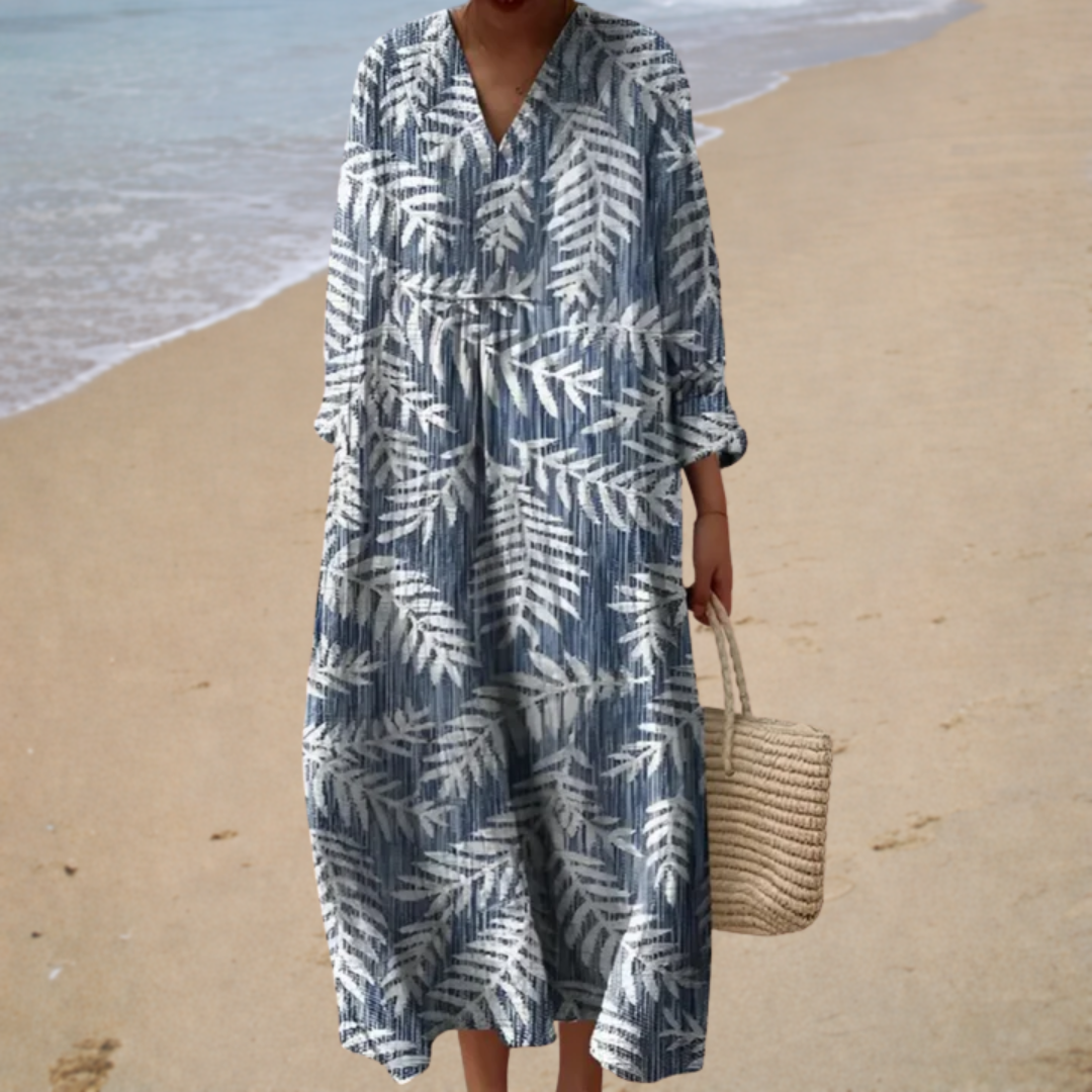 Sadhbh | Flattering Printed Summer Dress