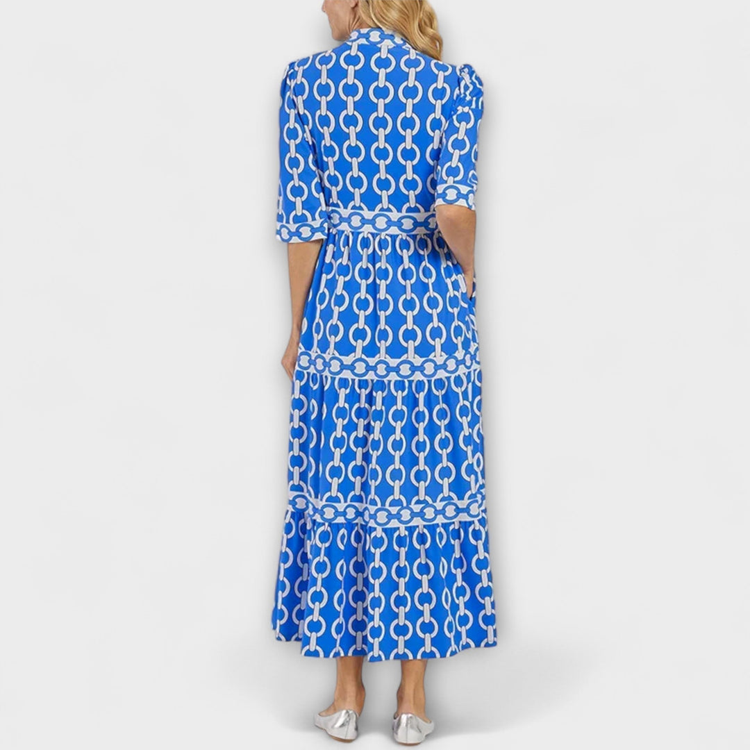 Grainne | Chain Print Midi Dress
