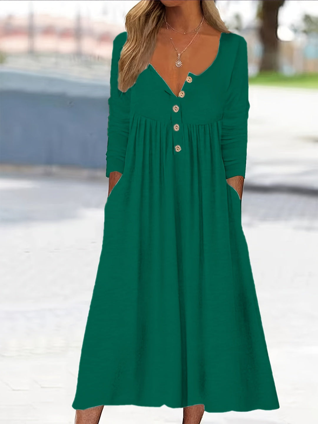 Caoimhe | Button-Front Midi Dress