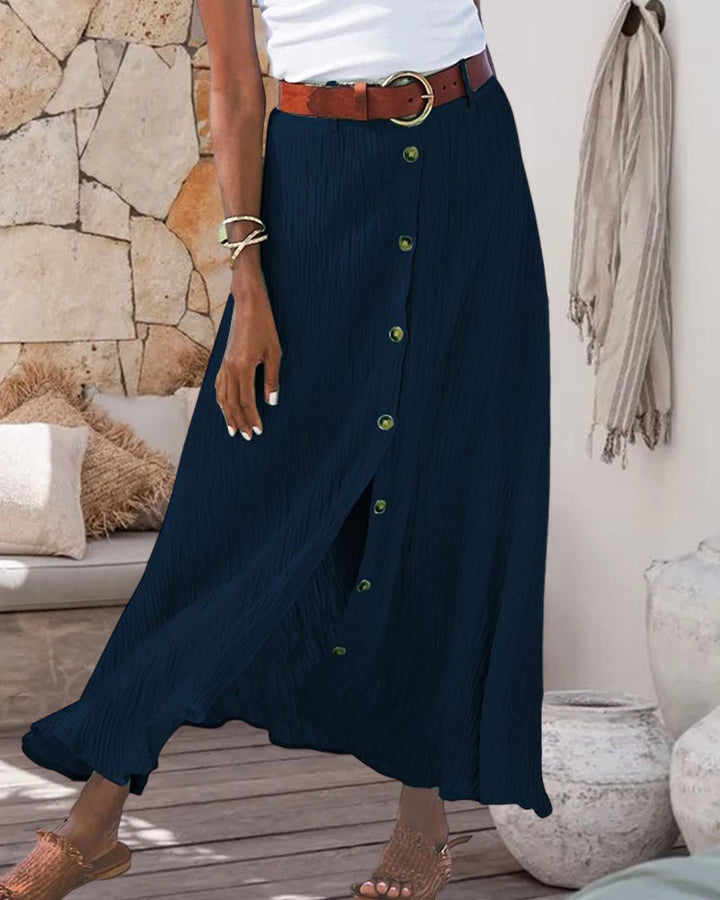 Attracta | Fluid Button-Front Skirt