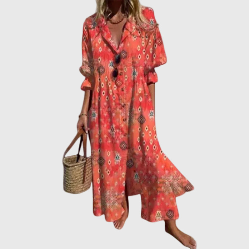 Sorcha | Elegant Bohemian Maxi Dress