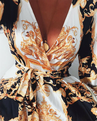 Fionnuala | Printed Boho Dress