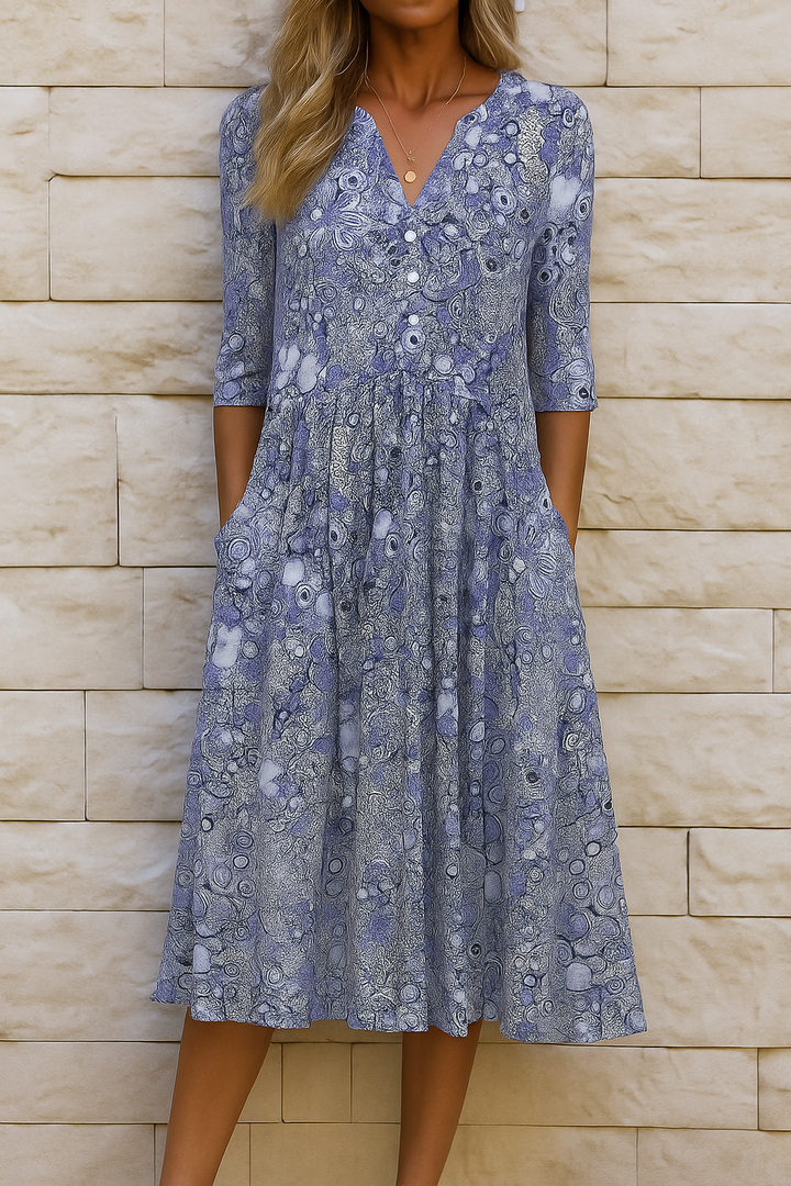 Clíona | Elegant V-Neck Dress