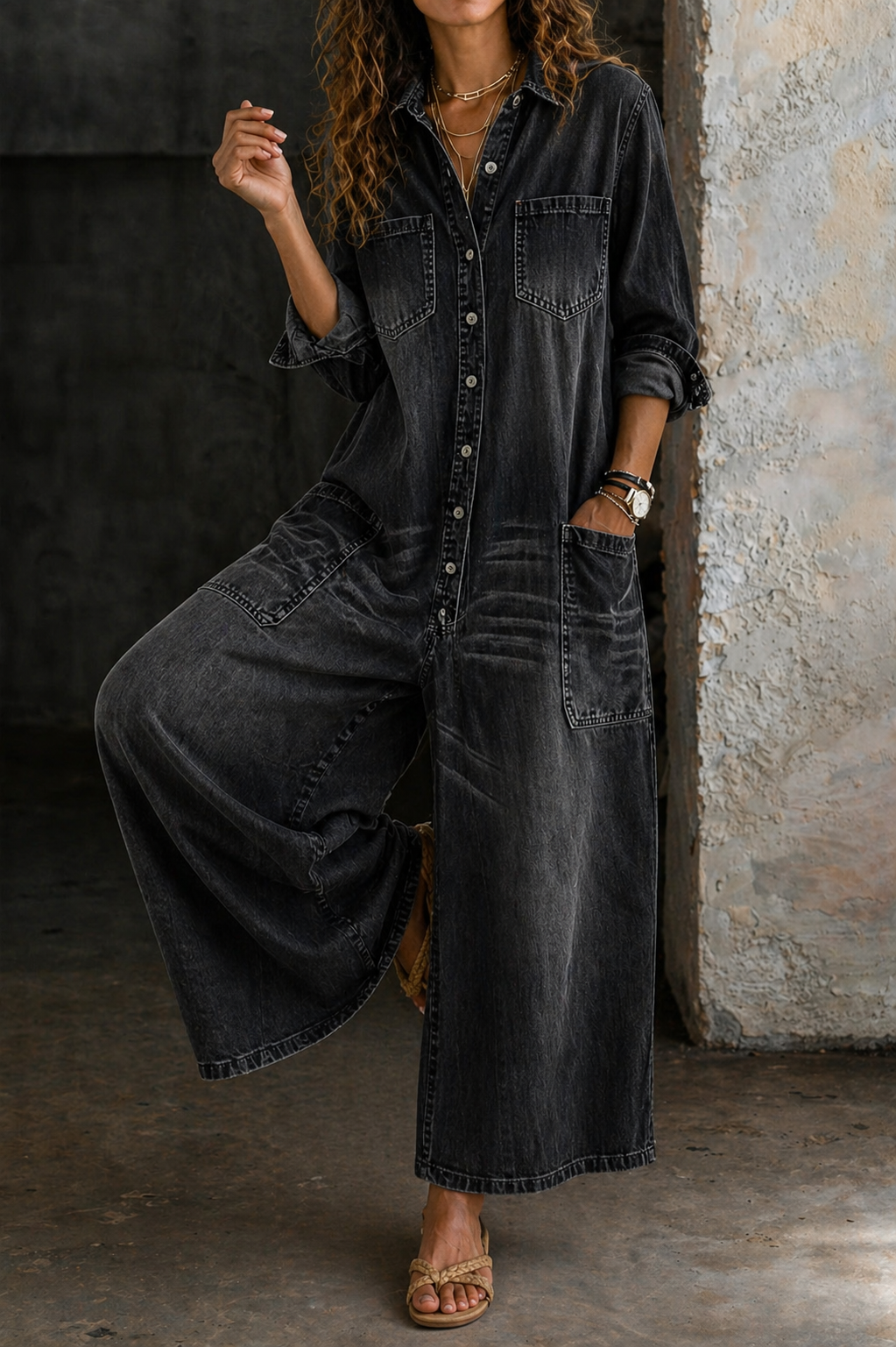 Sorcha | Casual Denim Jumpsuit
