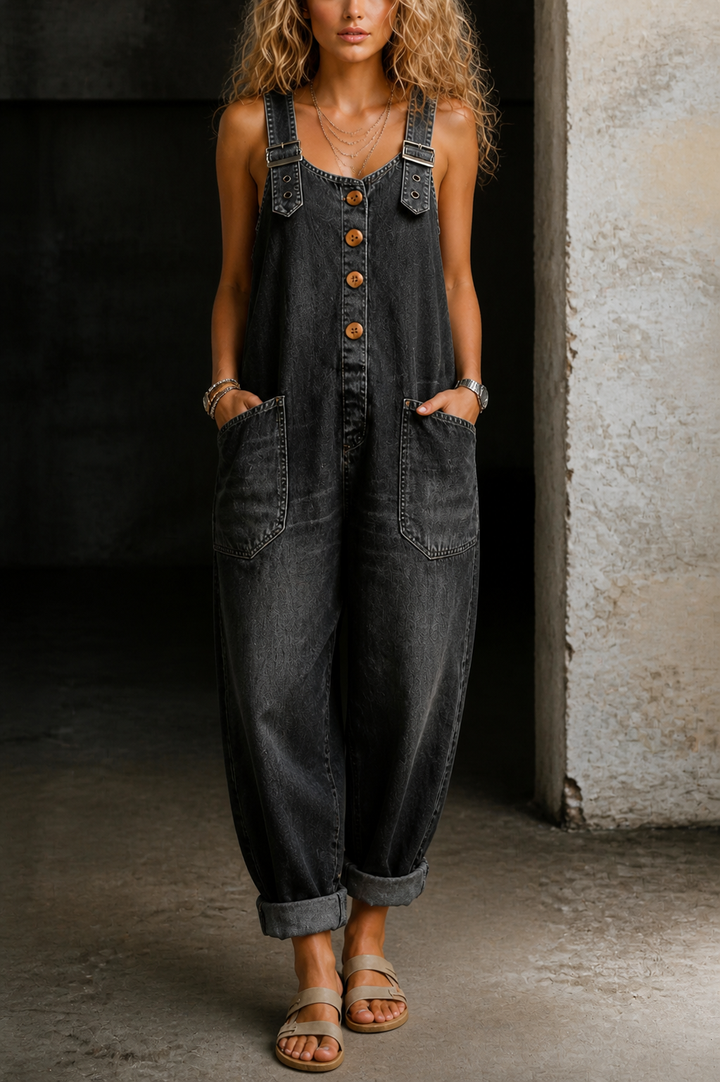 Caoimhe | Denim Overall Jumpsuit