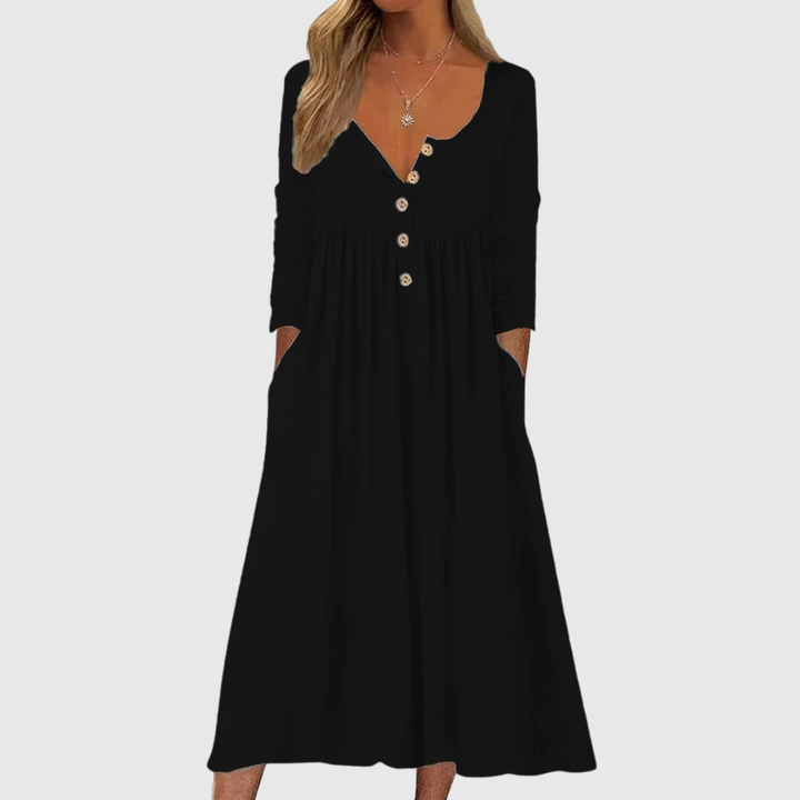 Caoimhe | Button-Front Midi Dress