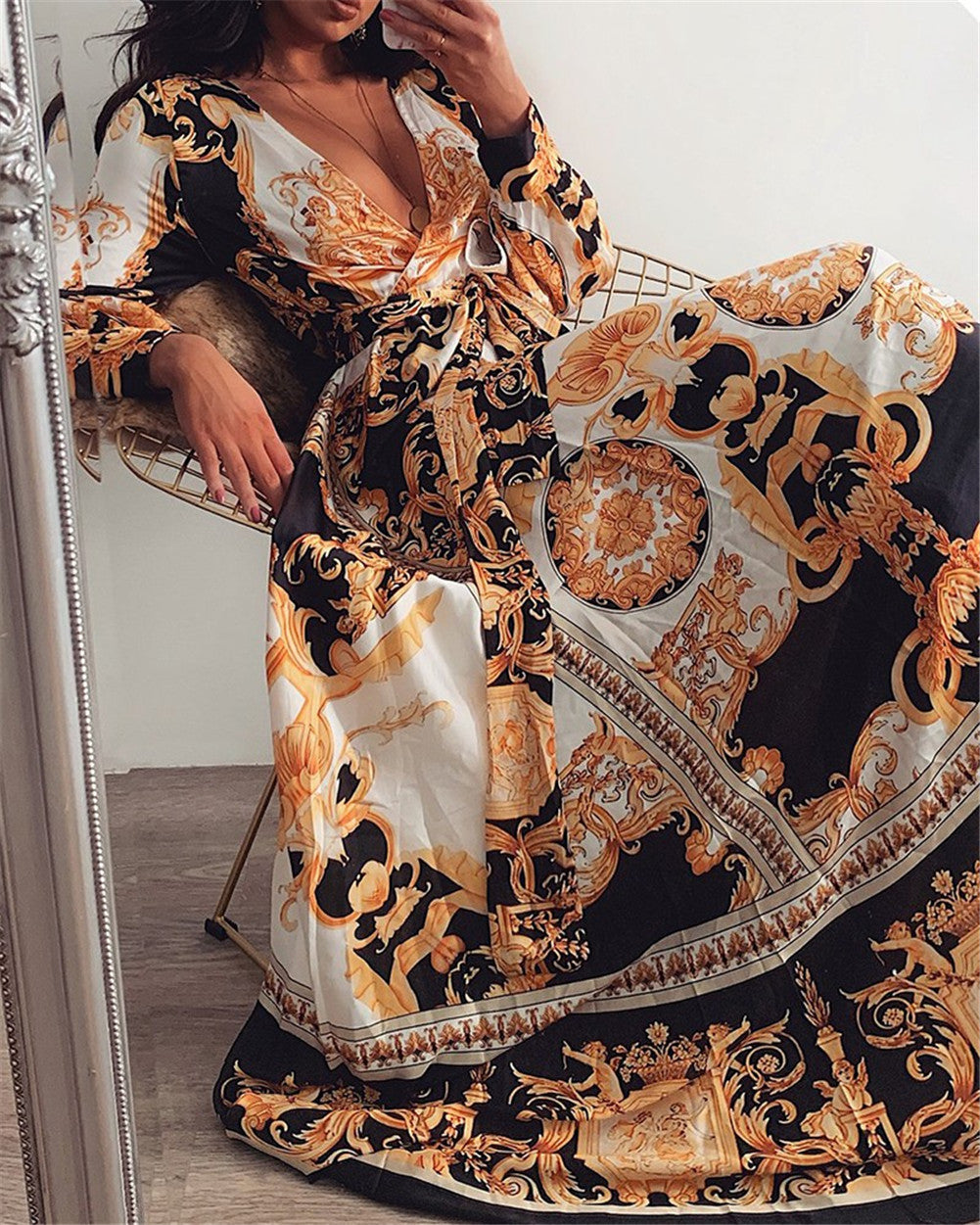 Fionnuala | Printed Boho Dress