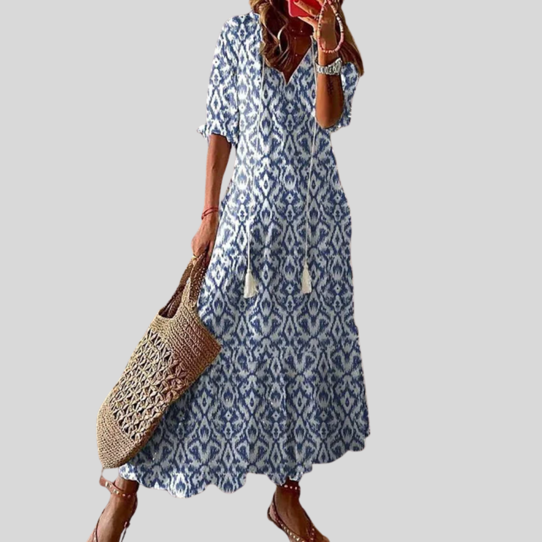 Brigid | Boho Dress with Tummy Cover