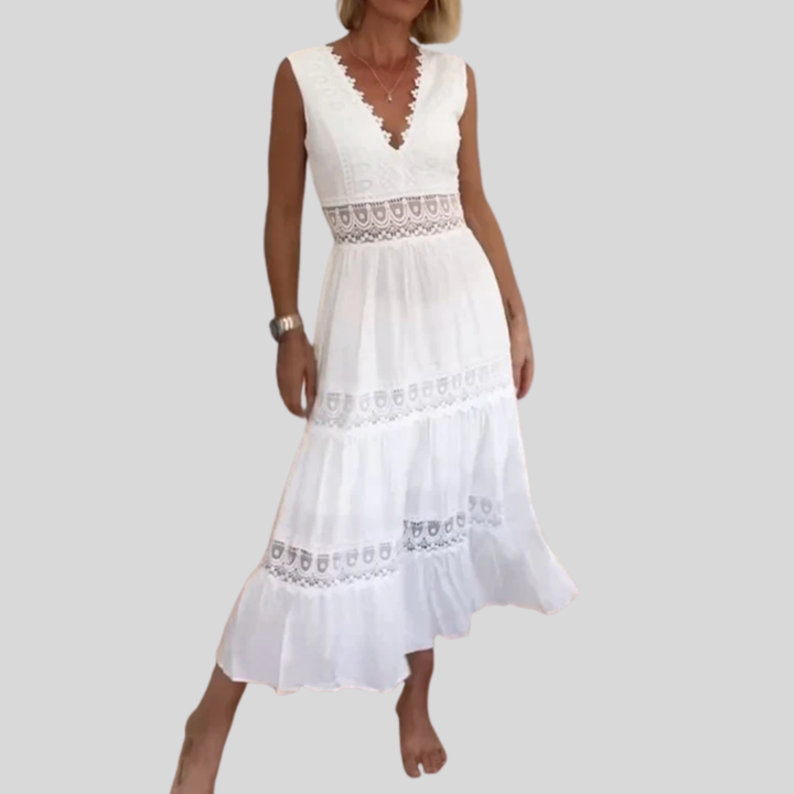 Tadhgán | V-Neck Lace Camisole Dress