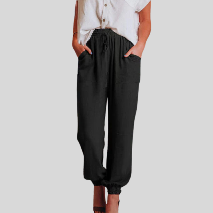 Grainne | Elegant Drawstring Trousers