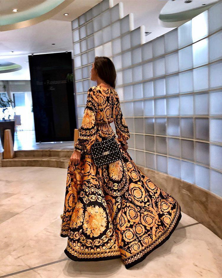 Fionnuala | Printed Boho Dress
