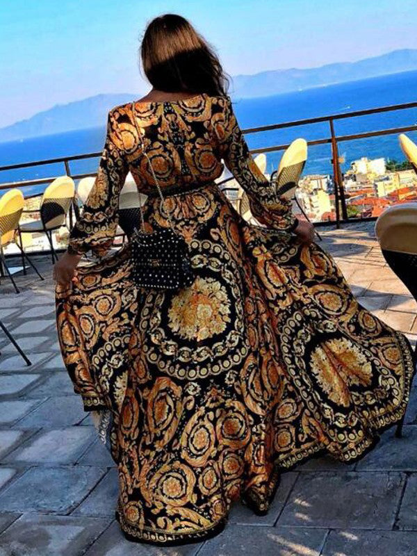 Fionnuala | Printed Boho Dress