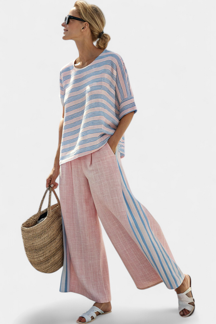 Mebh | Pink Bamboo Linen Set