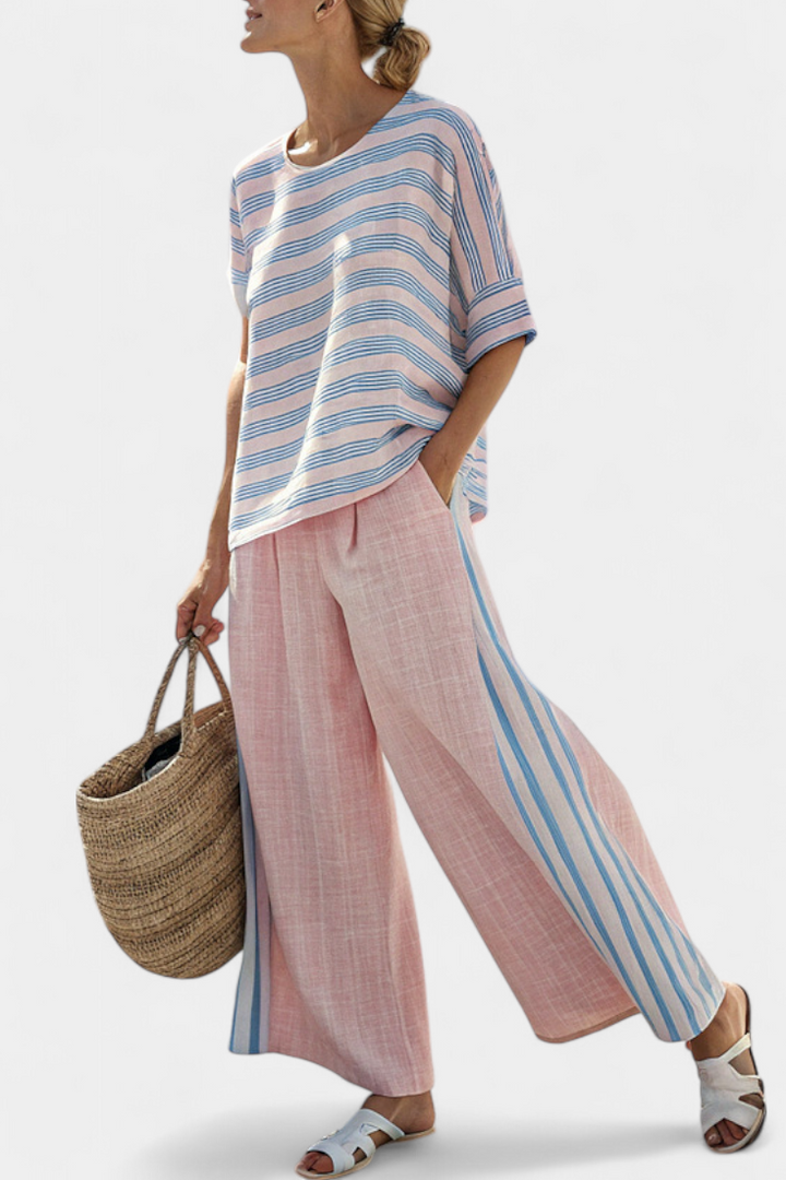 Mebh | Pink Bamboo Linen Set
