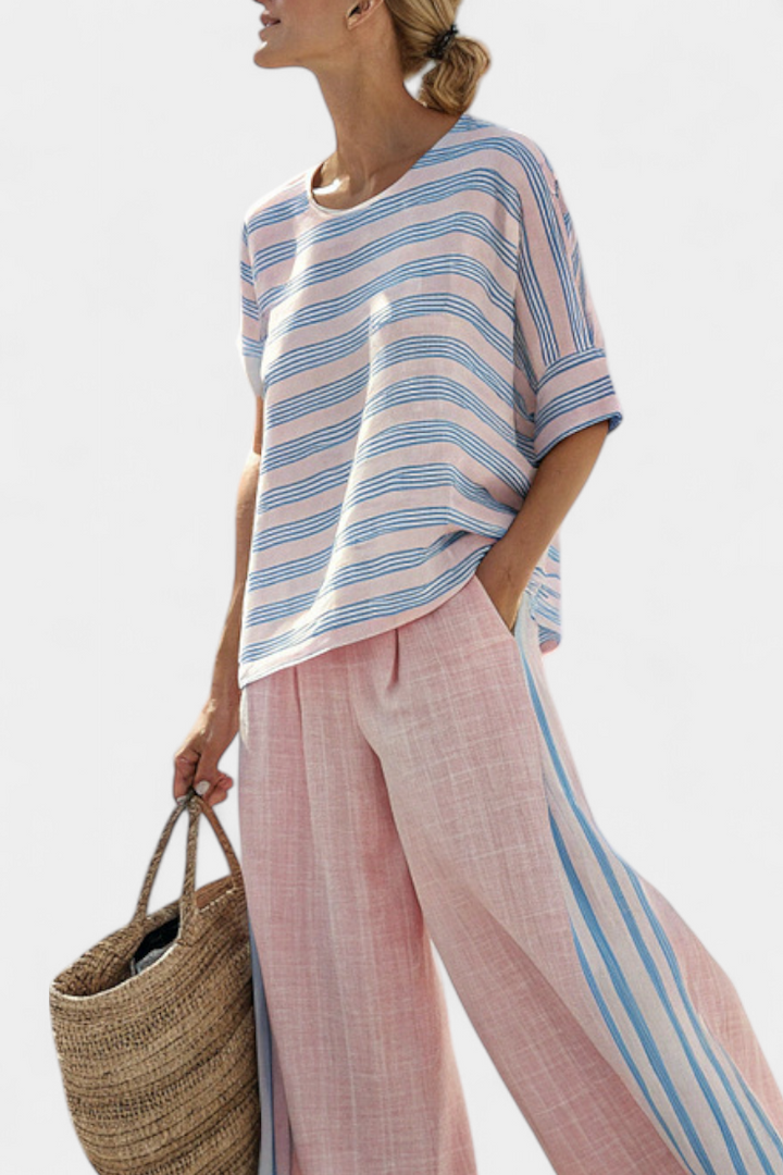 Mebh | Pink Bamboo Linen Set