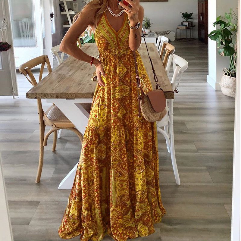 Fionnait | Sleeveless Boho Dress