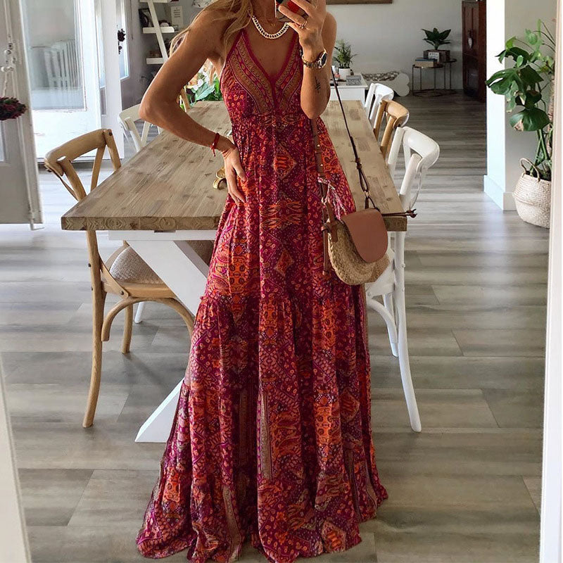 Fionnait | Sleeveless Boho Dress