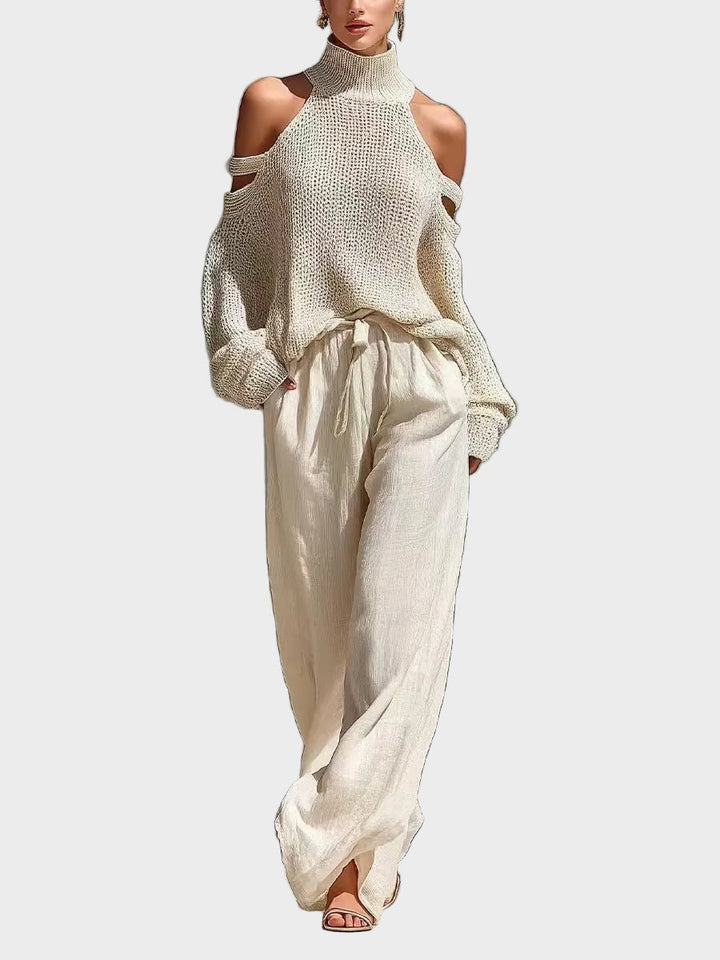 Tuathla | Modern Knit and Linen Set