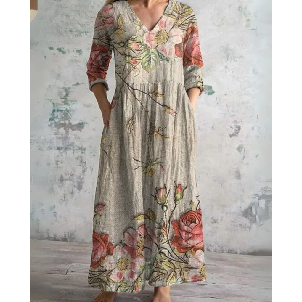 Orla | Vintage Floral Maxi Dress