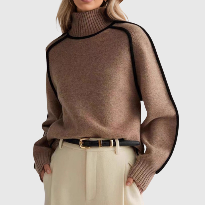 Sile | Elegant High-Neck Jumper