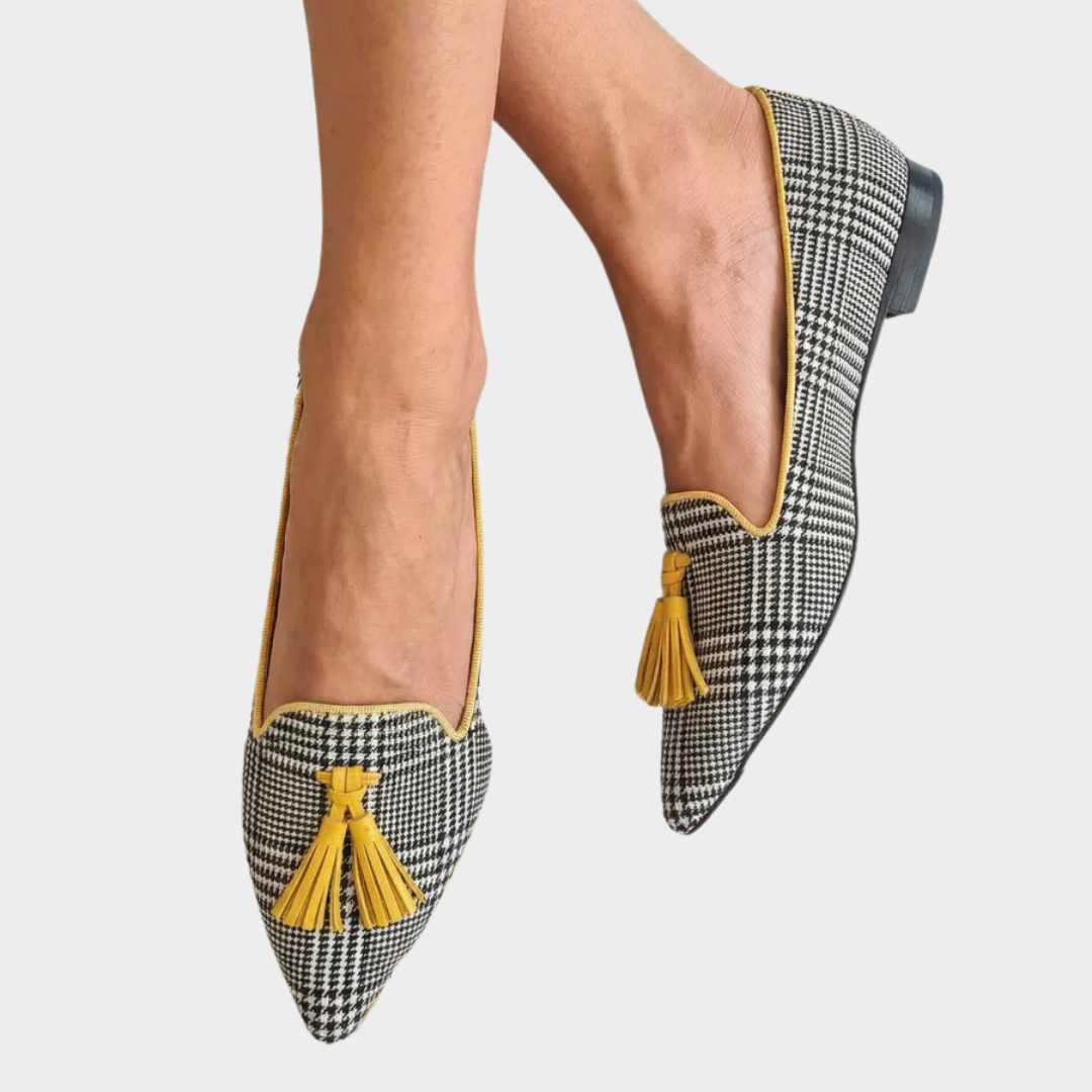 Grainne | Modern Checked Loafers