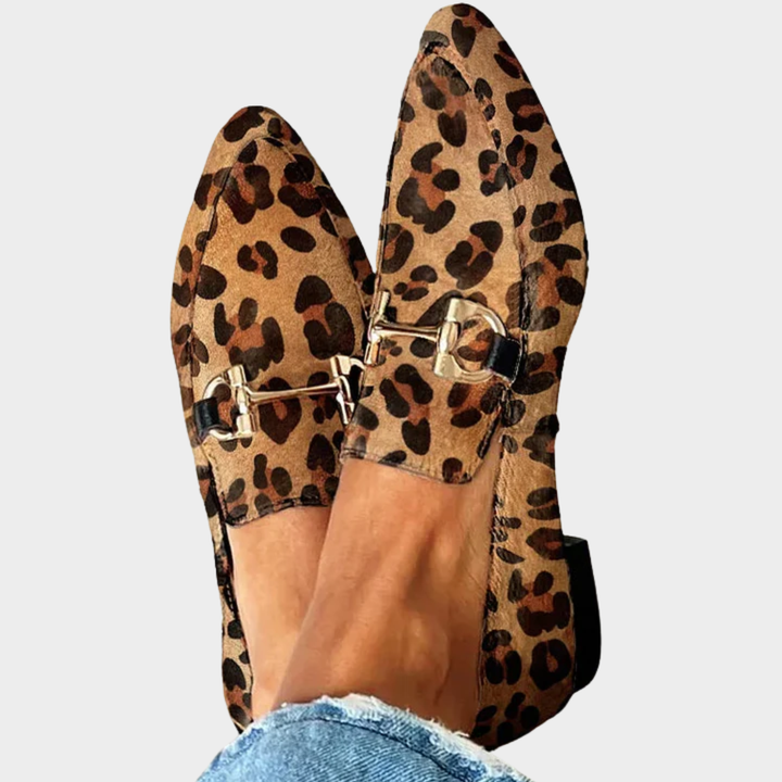 Aisling | Elegant Leopard Loafers