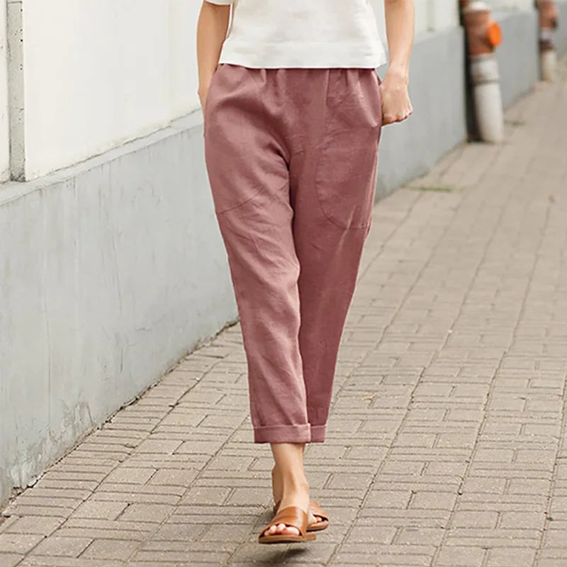 Caitlin | Wide-Leg Trousers with Pockets