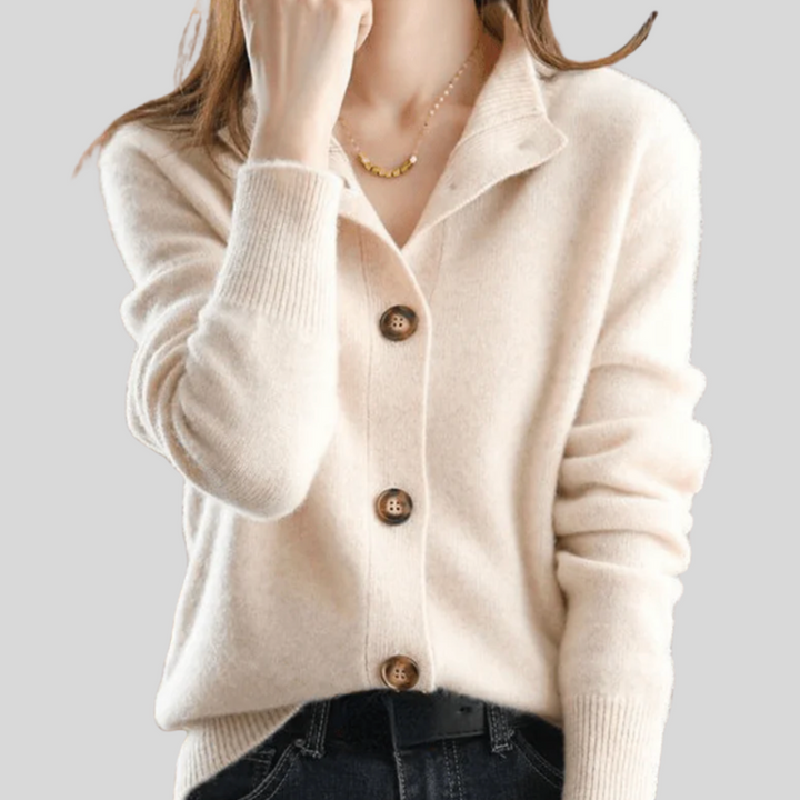 Saoirse | Retro-Style Cashmere Cardigan