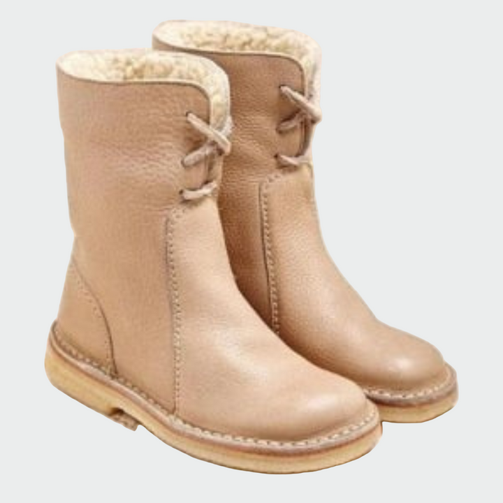 Waterproof Leather Wool-Lined Boots