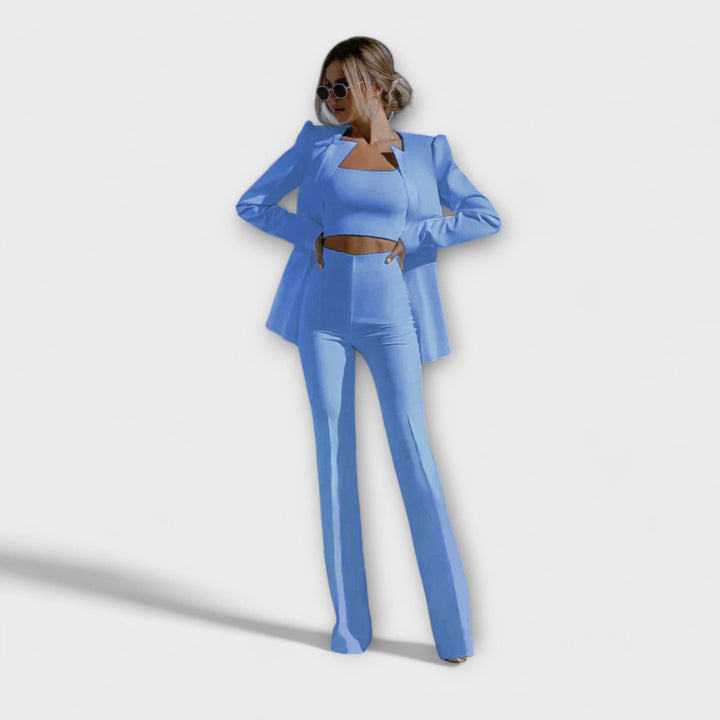 Grainne | Stylish 3-Piece Set (Blazer, Top, Trousers)