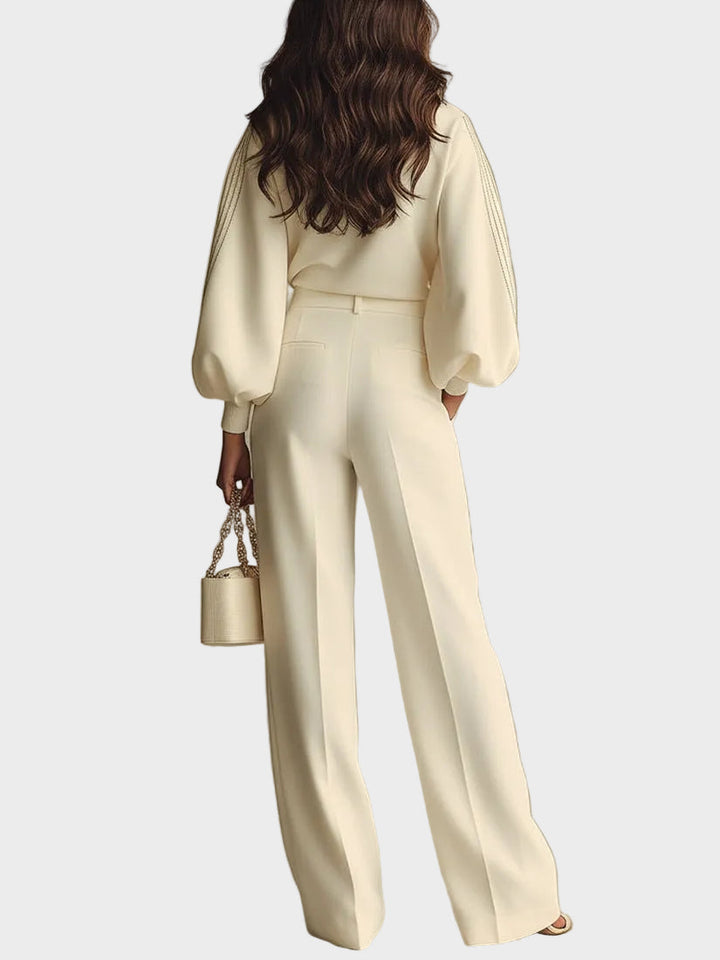Irial | ribbed set with wide trousers