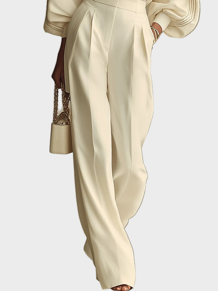 Irial | ribbed set with wide trousers