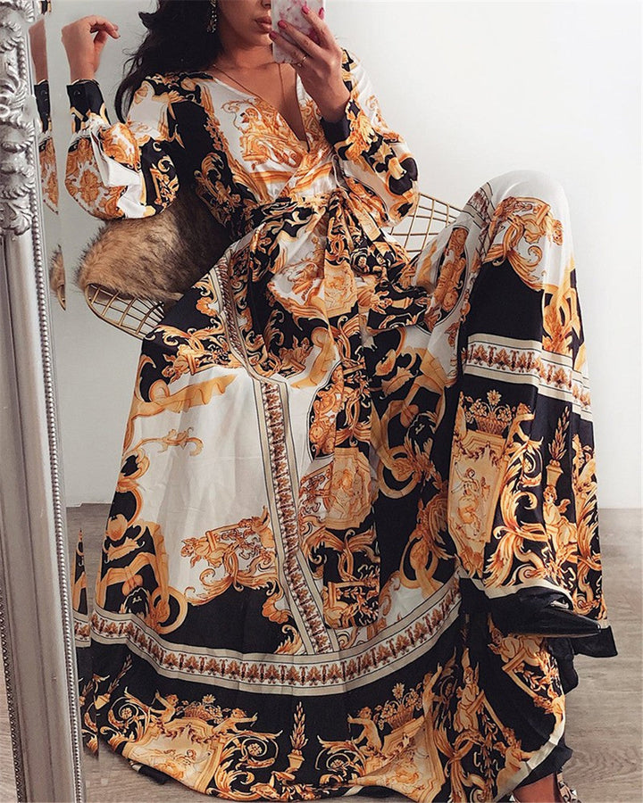 Fionnuala | Printed Boho Dress