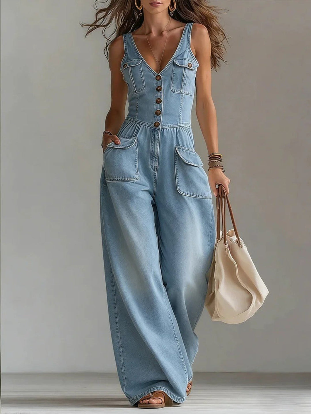 Fiadh | Women’s V-Neck Jumpsuit