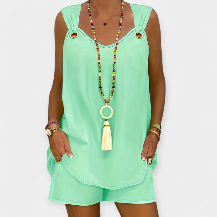 Brigid | Sleeveless Top and Shorts Set