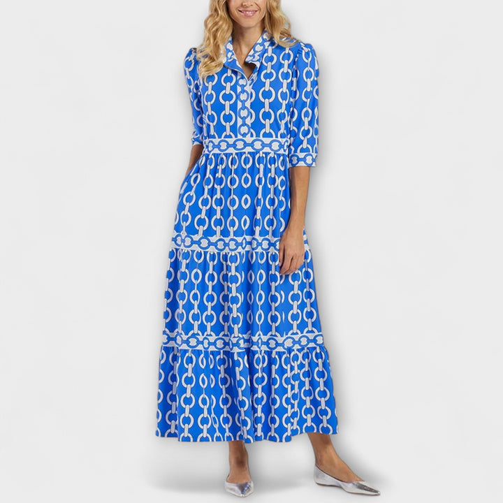 Grainne | Chain Print Midi Dress