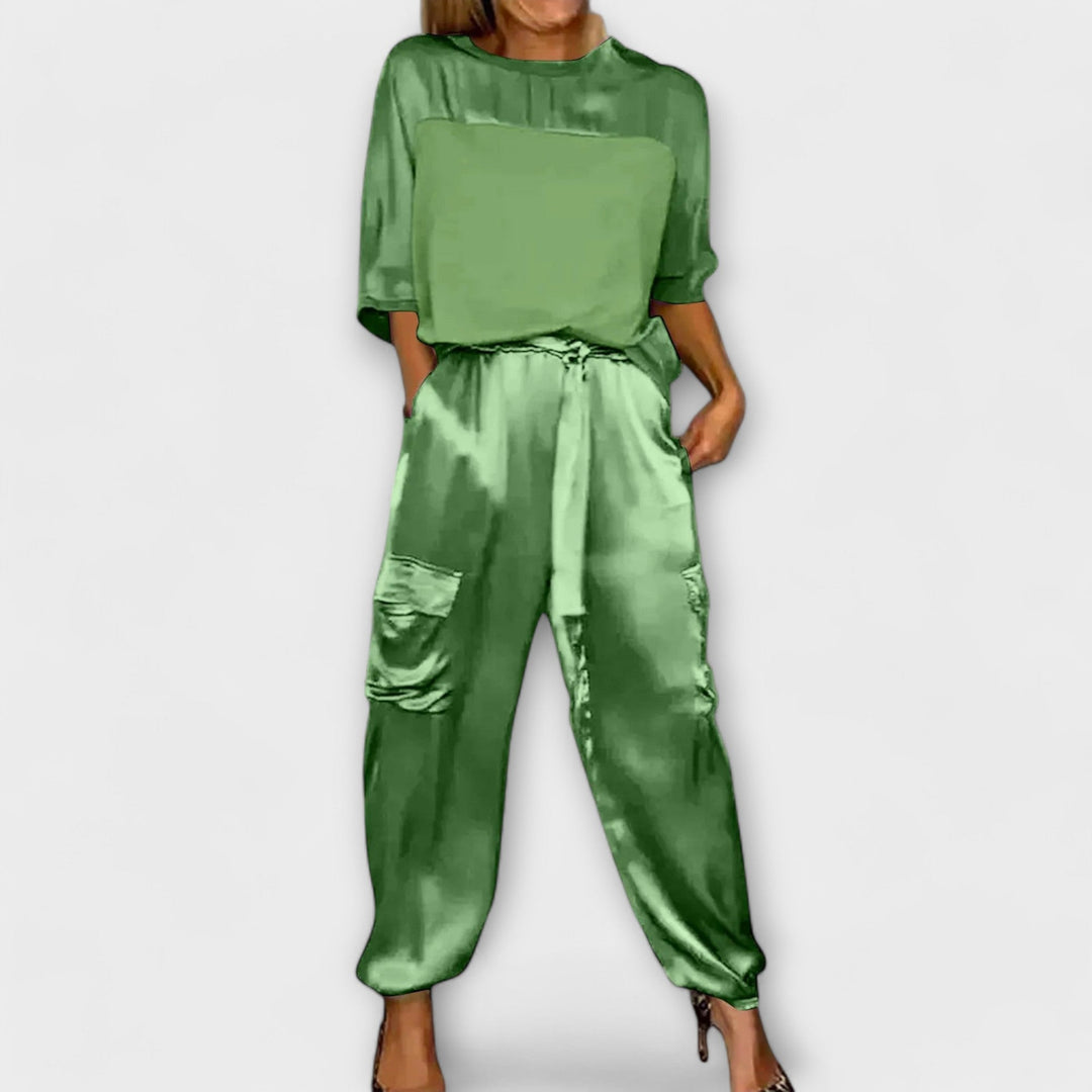 Aelish | Two-Piece Silk Set