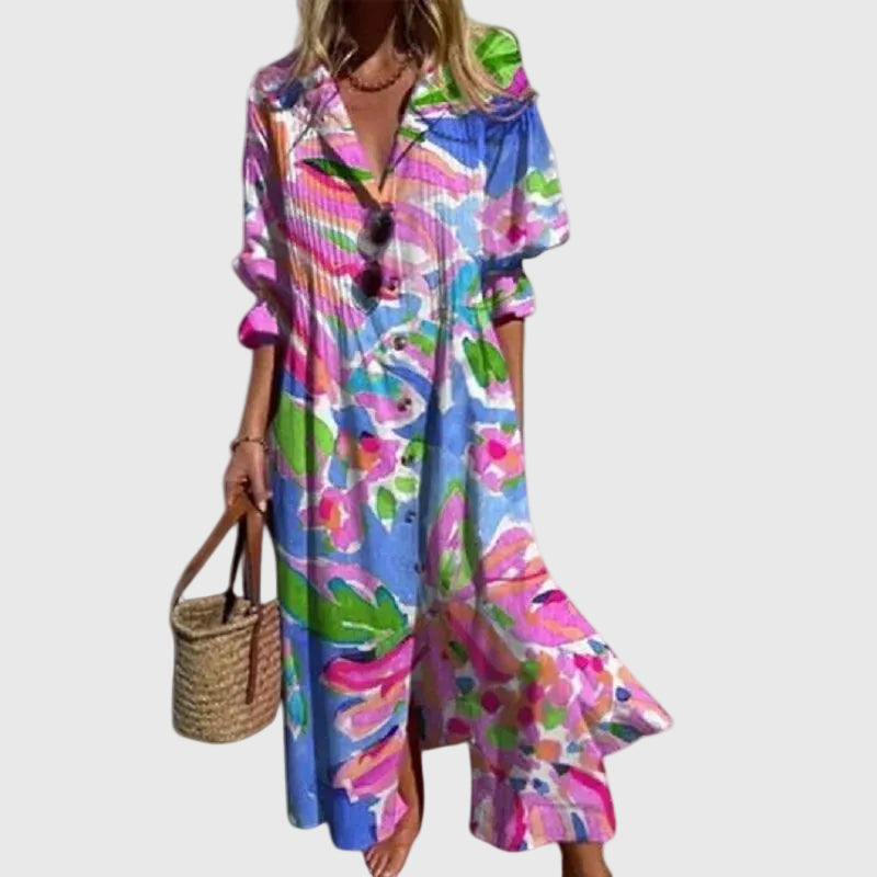 Sorcha | Elegant Bohemian Maxi Dress