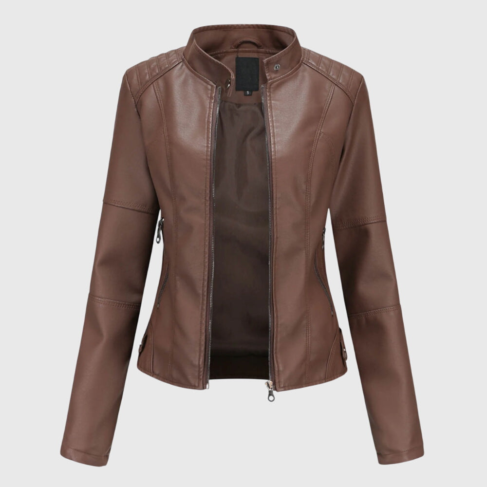 Saoirse | Elegant Leather Jacket for Women