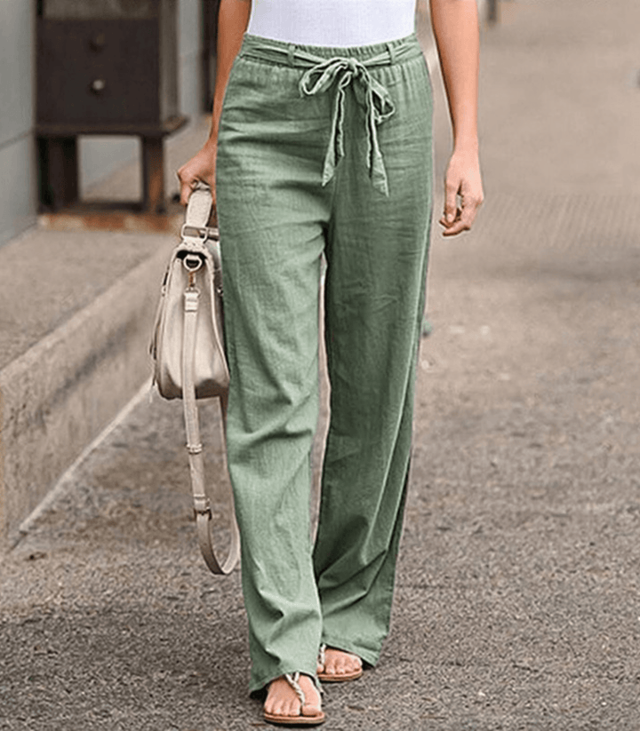 Muireann | Drawstring Elastic Waist Trousers