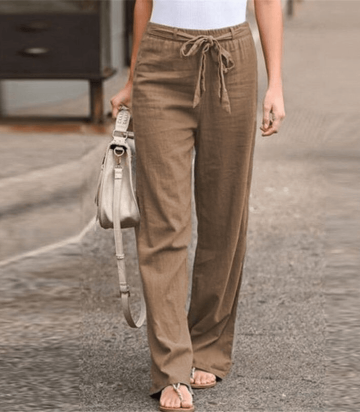 Muireann | Drawstring Elastic Waist Trousers