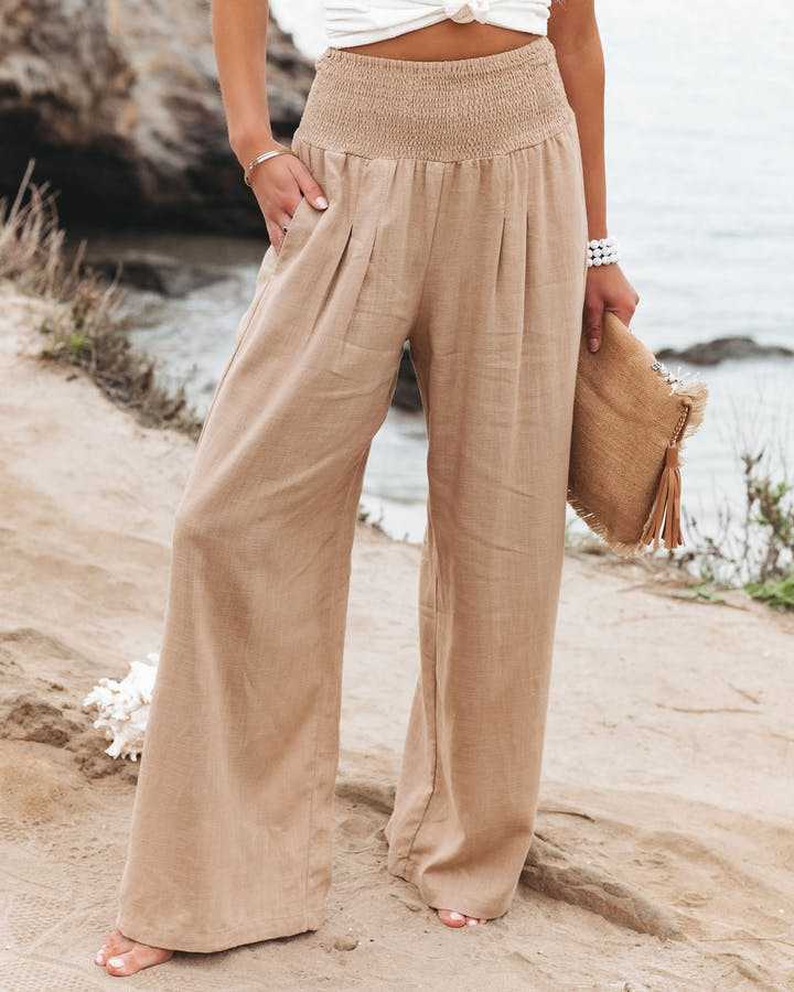 Fionnuala | Wide-Leg Beach Trousers