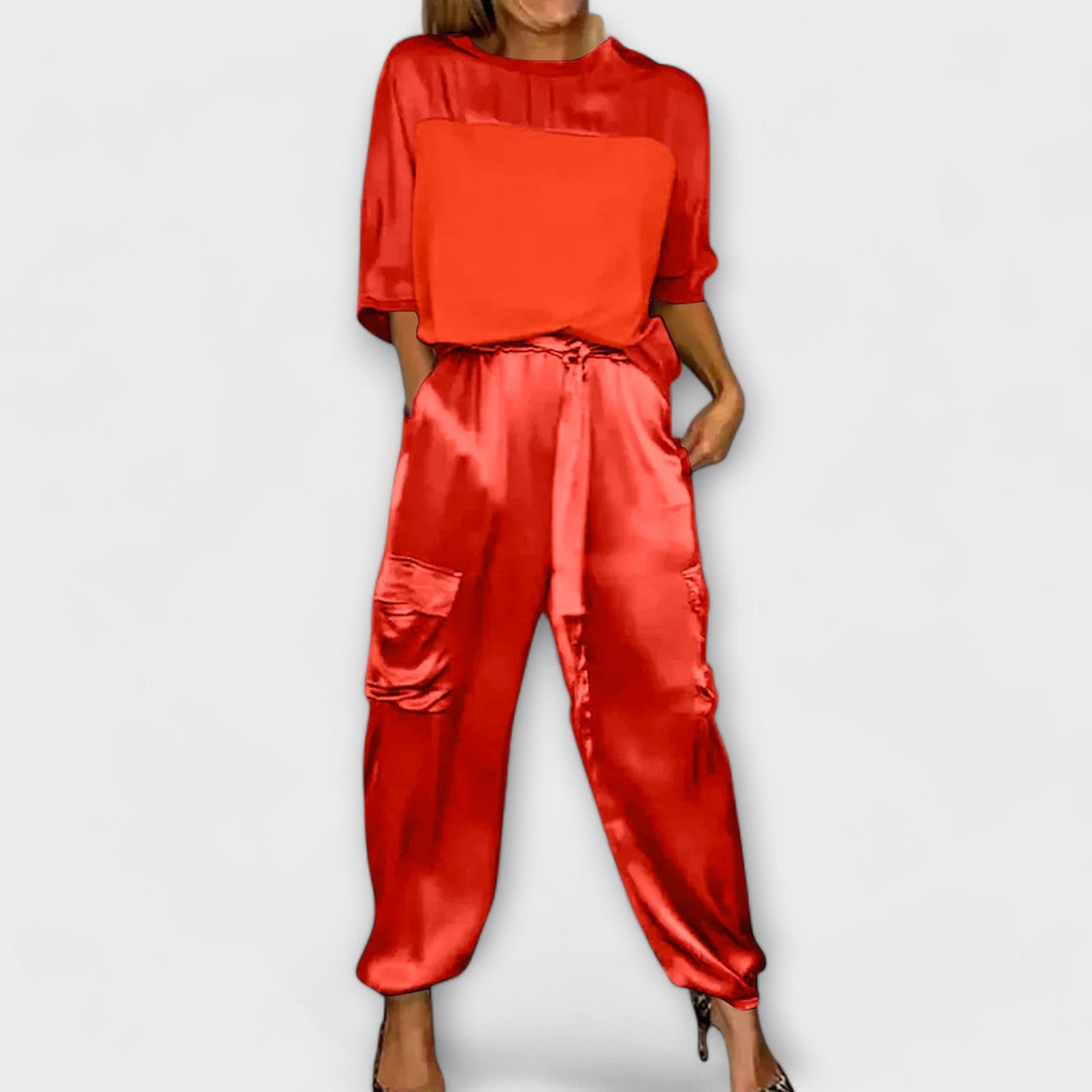 Aelish | Two-Piece Silk Set
