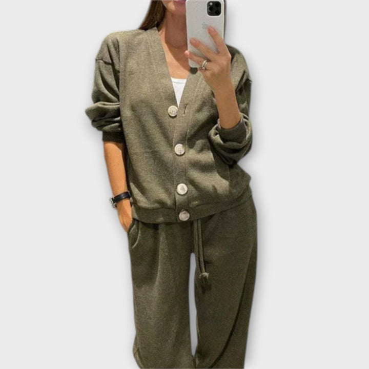Fionnuala | Cardigan and Trousers Set